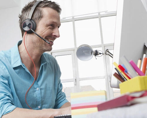 Casque t&eacute;l&eacute;travail